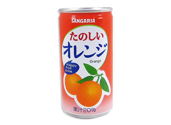 サンガリア たのしいオレンジ 30缶入 駄菓子のまとめ買い ゼリー ドリンク系の駄菓子 駄菓子の卸 通販 ２丁目ひみつ基地